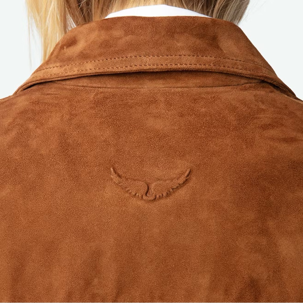 Zadig & Voltaire Brown Suede Jacket - Picture 6 of 8